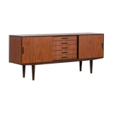 Danish mid century teak sideboard on tapered legs, 1970s