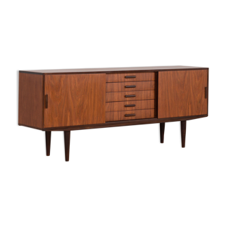 Danish mid century teak sideboard on tapered legs, 1970s