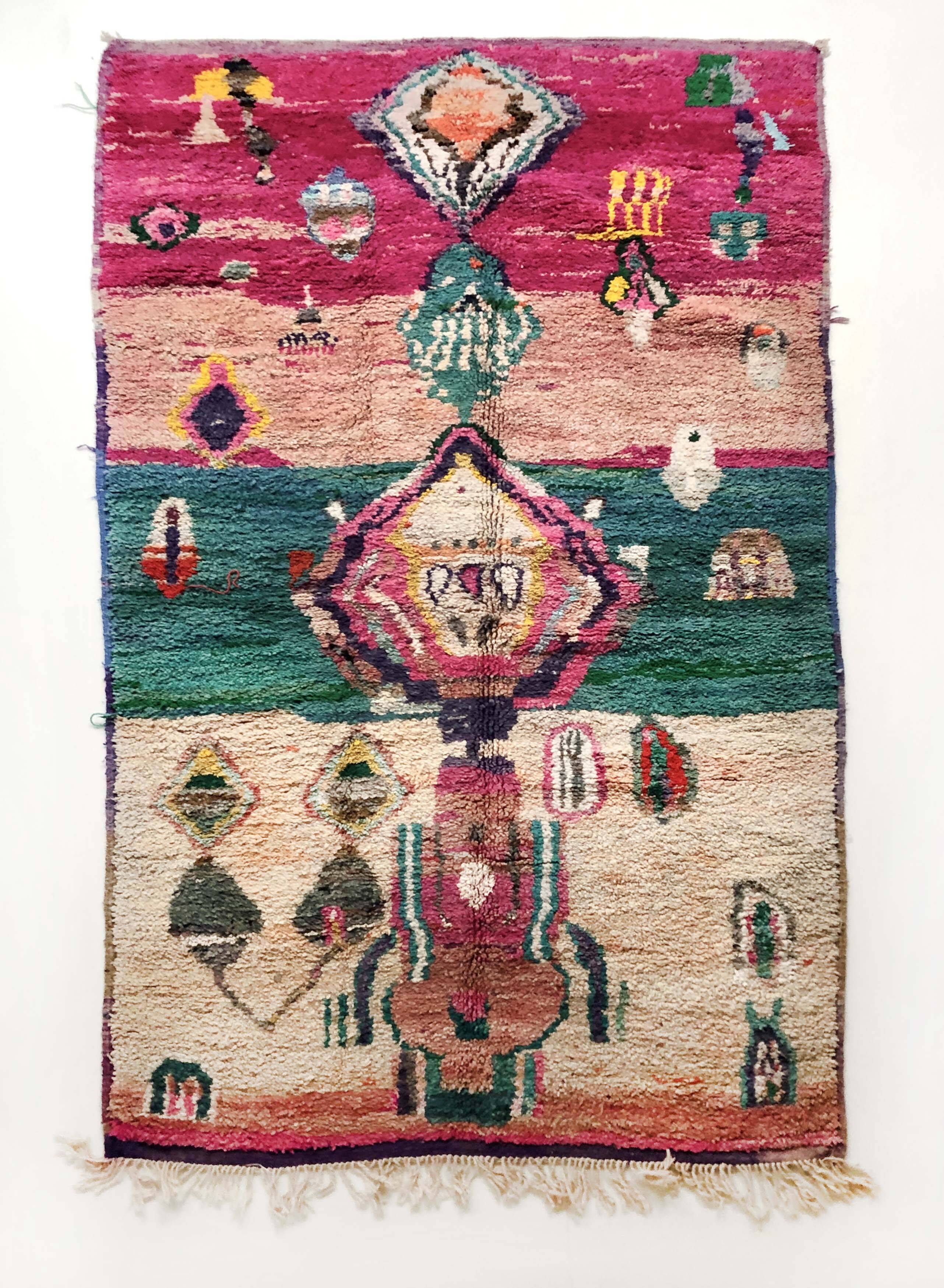 Moroccan Berber carpet Boujaad 2.58x1.53m