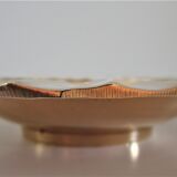 Empty octagonal pocket solid brass design 80s