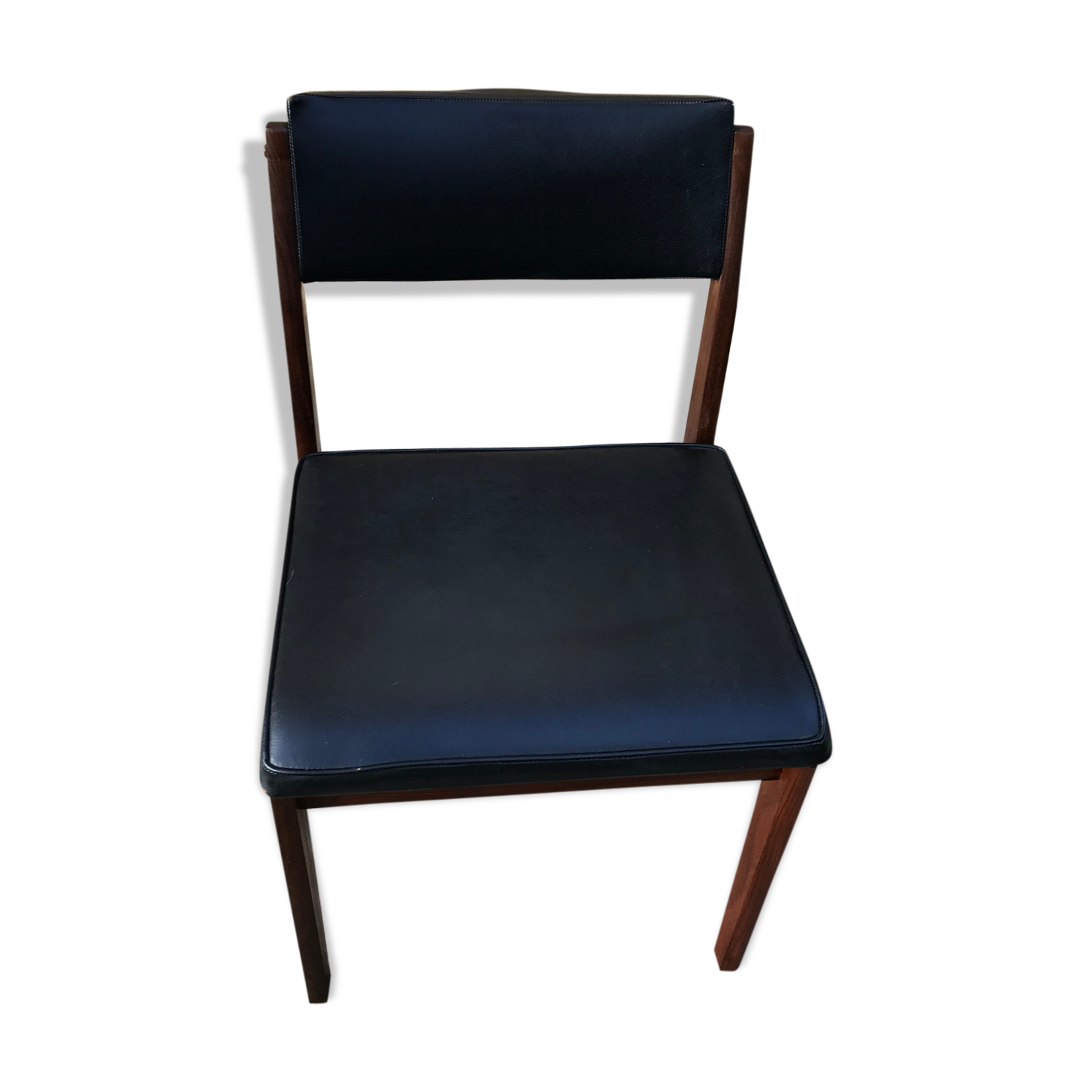 Wooden chair and skai