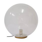 Lampe Venini ronde en verre et laiton