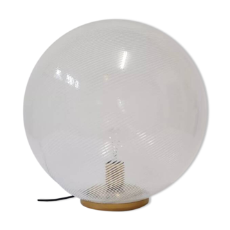 Venini sphere lamp in brass and glass
