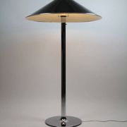 Ateljé Lyktan floor lamp with rare oversized custom shade – Sweden, 1970s