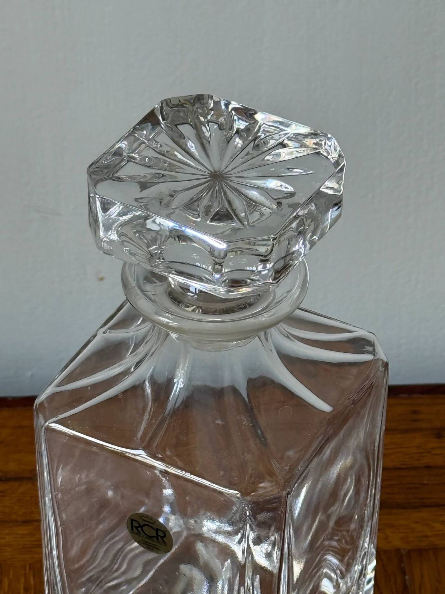 Crystal whisky decanter