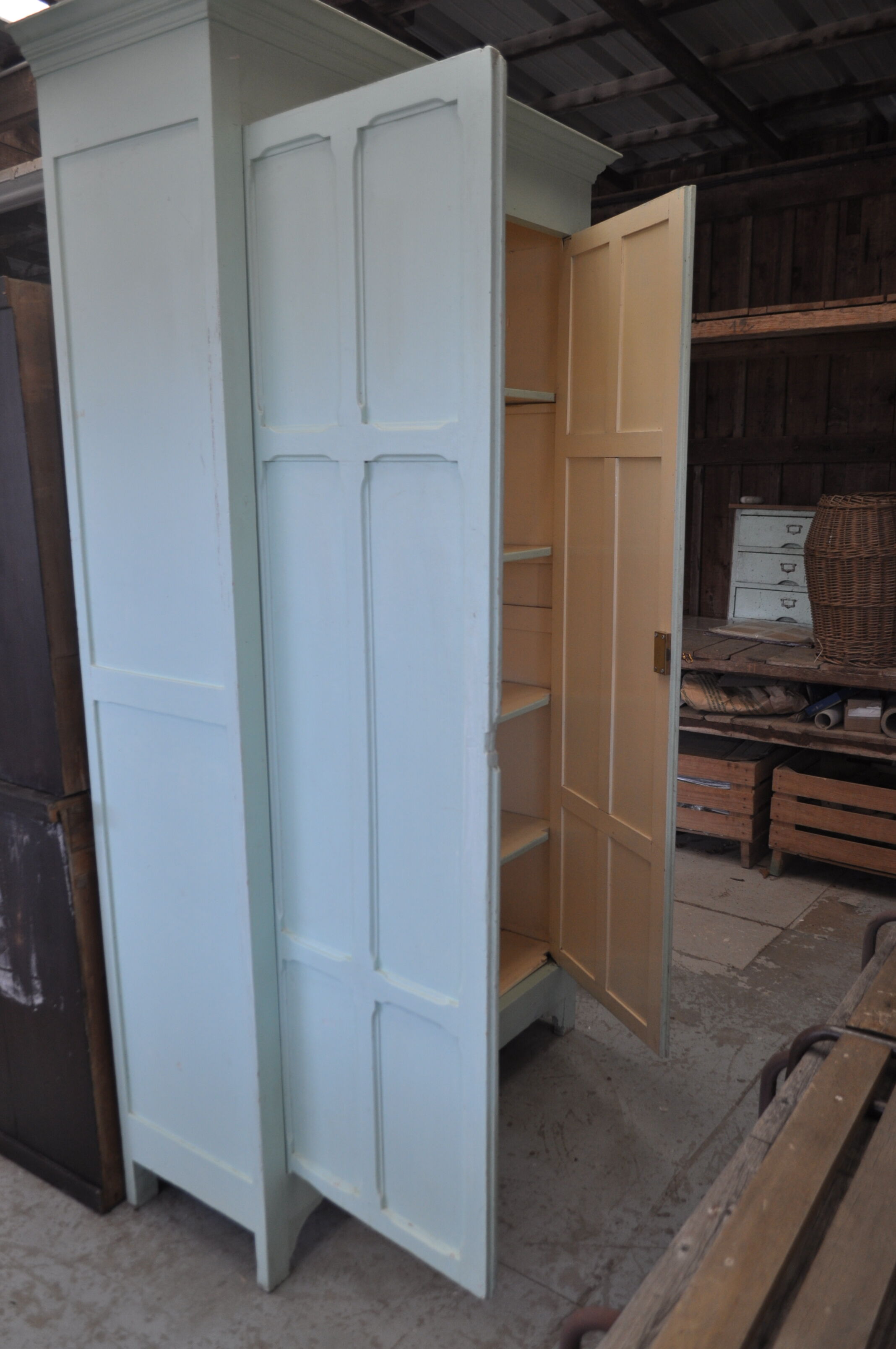 Parisian wardrobe green with water