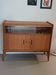 Vintage glass front sideboard from the 1950s - 1960s