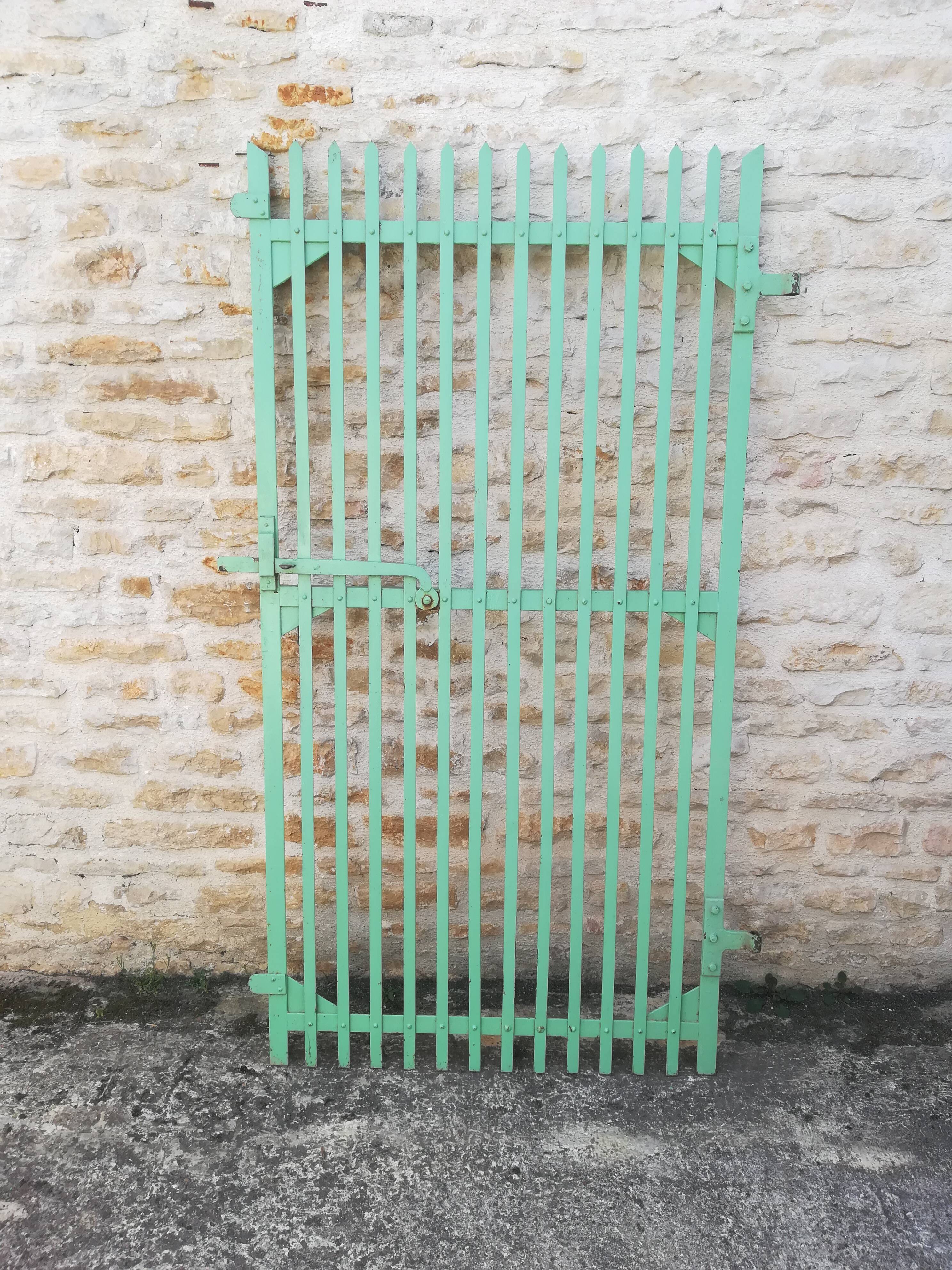 Plain riveted iron gate