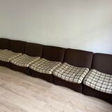 Lot 6 fauteuils tissu en polystyrène rigide année 50/60
