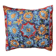 Hand-embroidered silk cushion cover from Kashmir, floral pattern 40x40 cm