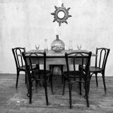 Old cherrywood bistro table