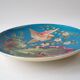 Exotic bird plate late 19th century - B & Cie Creil & Montereau