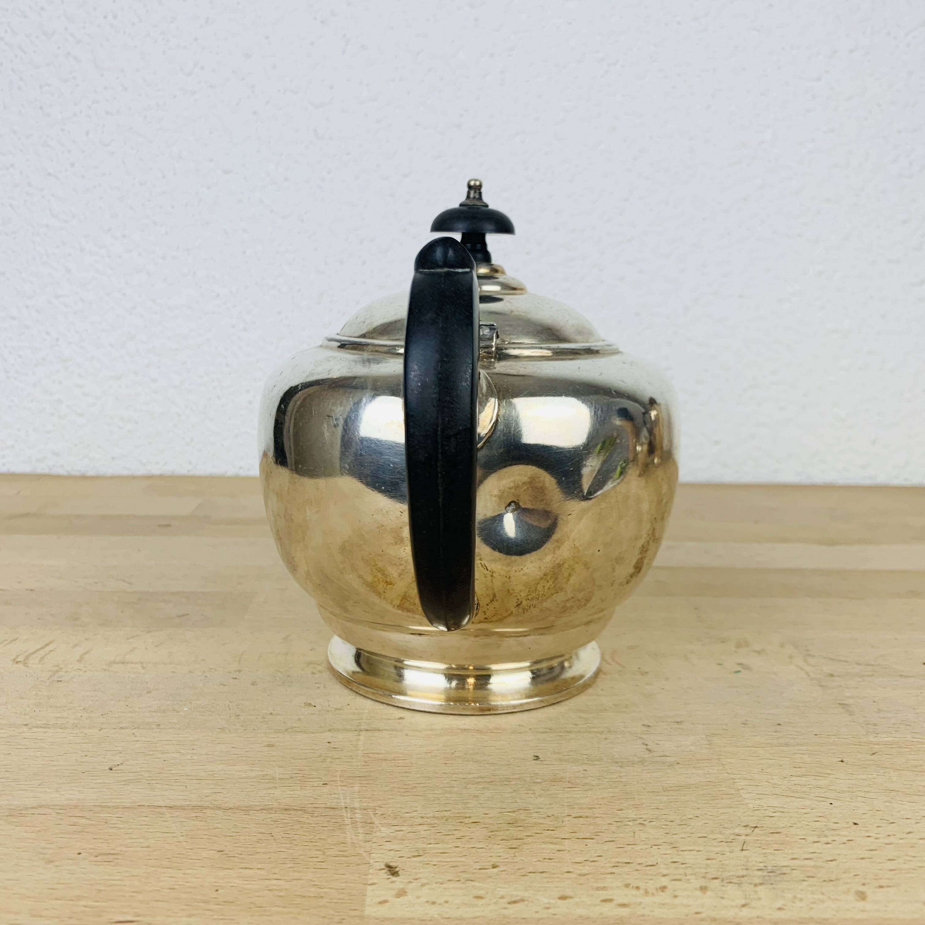 English tea/coffee set by James Dixon & Sons in silver plated metal