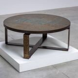 Paul Kingma Modernist Stone and Mosaic Coffee Table 1970s