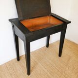 Old black desk