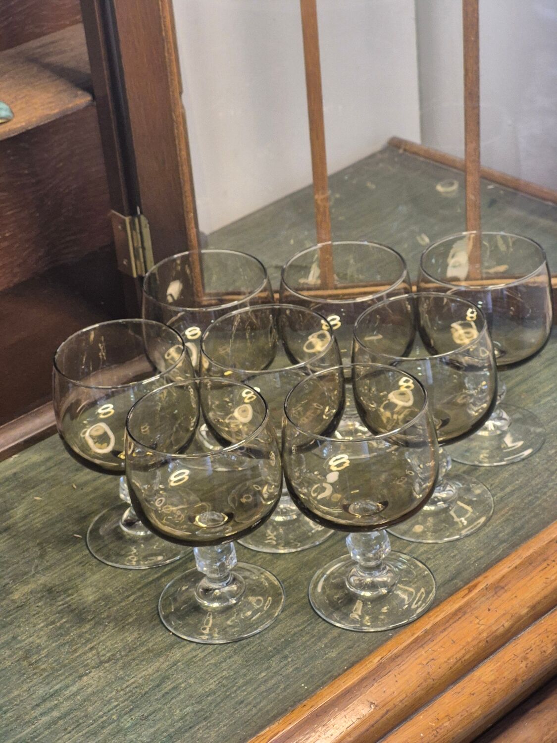 Balloon stemmed glasses