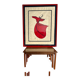 Contemporary Art Painting Signed 1992 Embroidered - Whirling Dervish - Framed