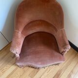 Vintage toad armchair Henriette