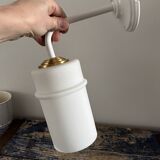 Vintage white opaline wall light