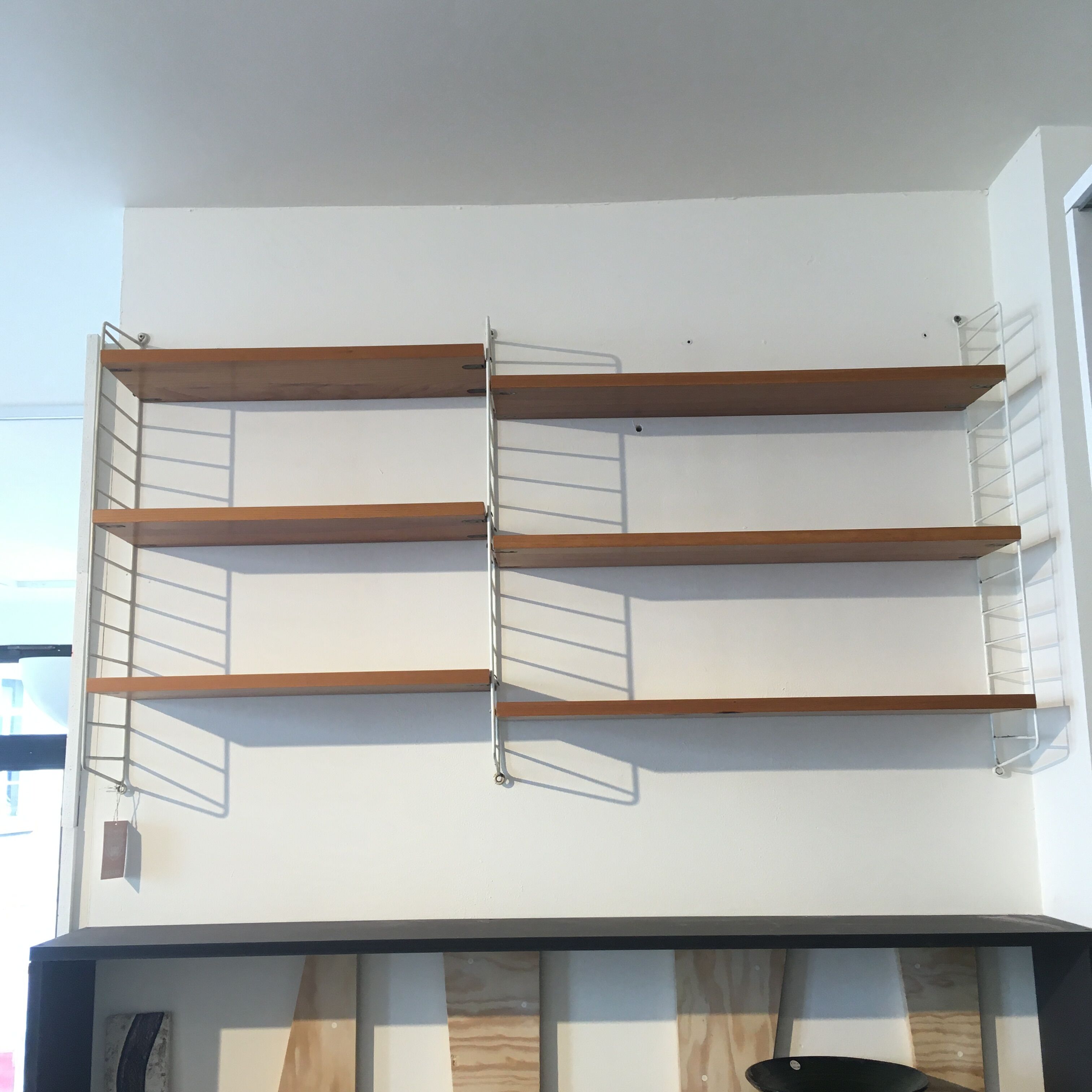 Ladder shelf wallunit, by Kasja & Nisse Strinning for String Design, Sweden, 1960s