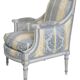 Set of 4 Louis XVI style bergère armchairs