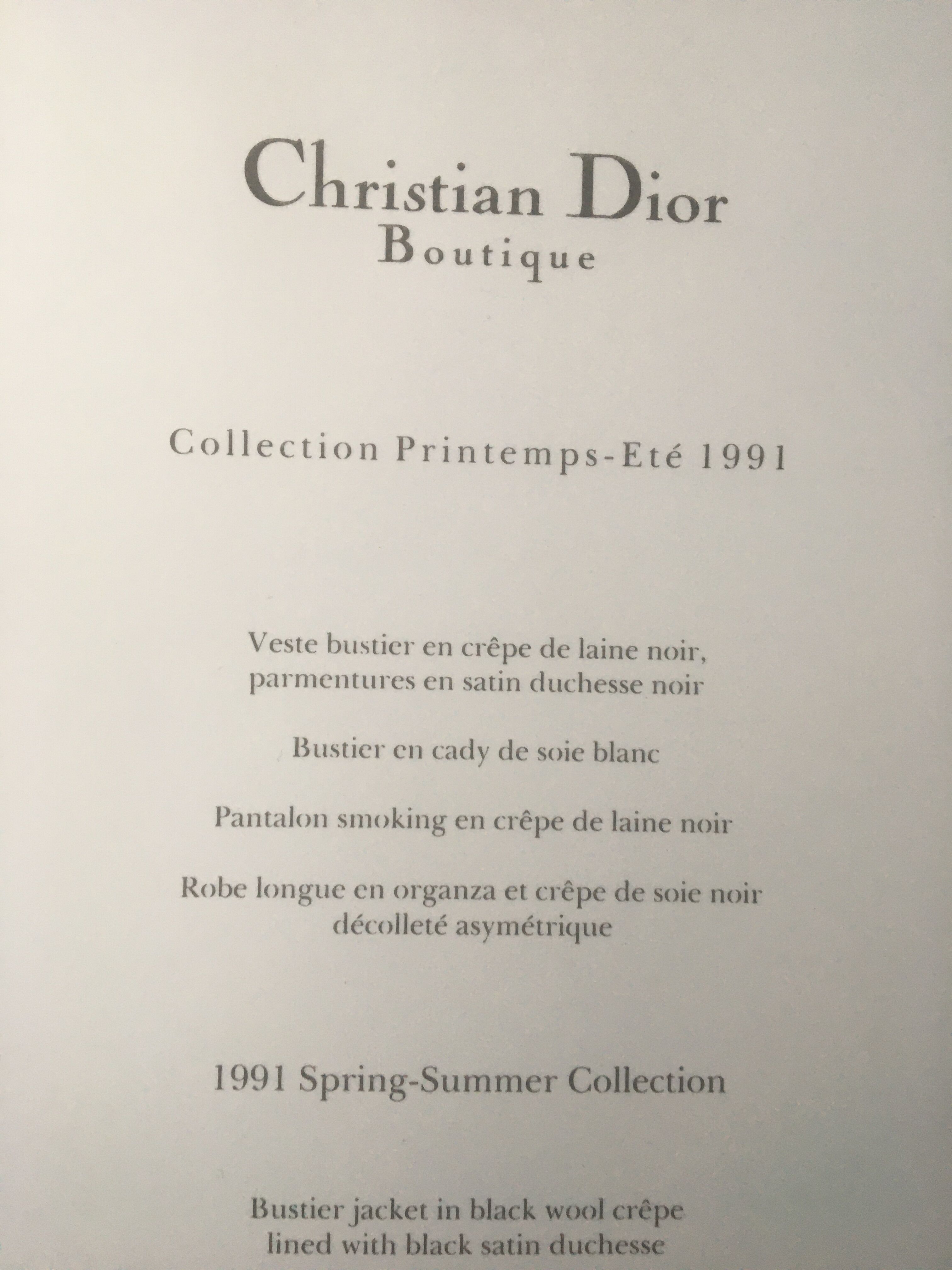 Christian Dior: original vintage press photography