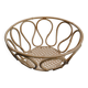 Corbeille, panier à fruits en métal imitant le bambou