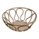 Corbeille, panier à fruits en métal imitant le bambou