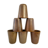 70's sandstone mugs