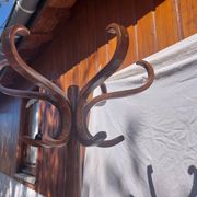 wooden parrot coat rack, bistro, vintage