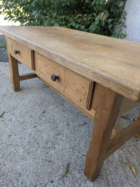 Oak coffee table
