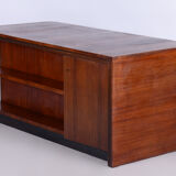 Restored art deco writing desk, Germany, 1930s, revived polish