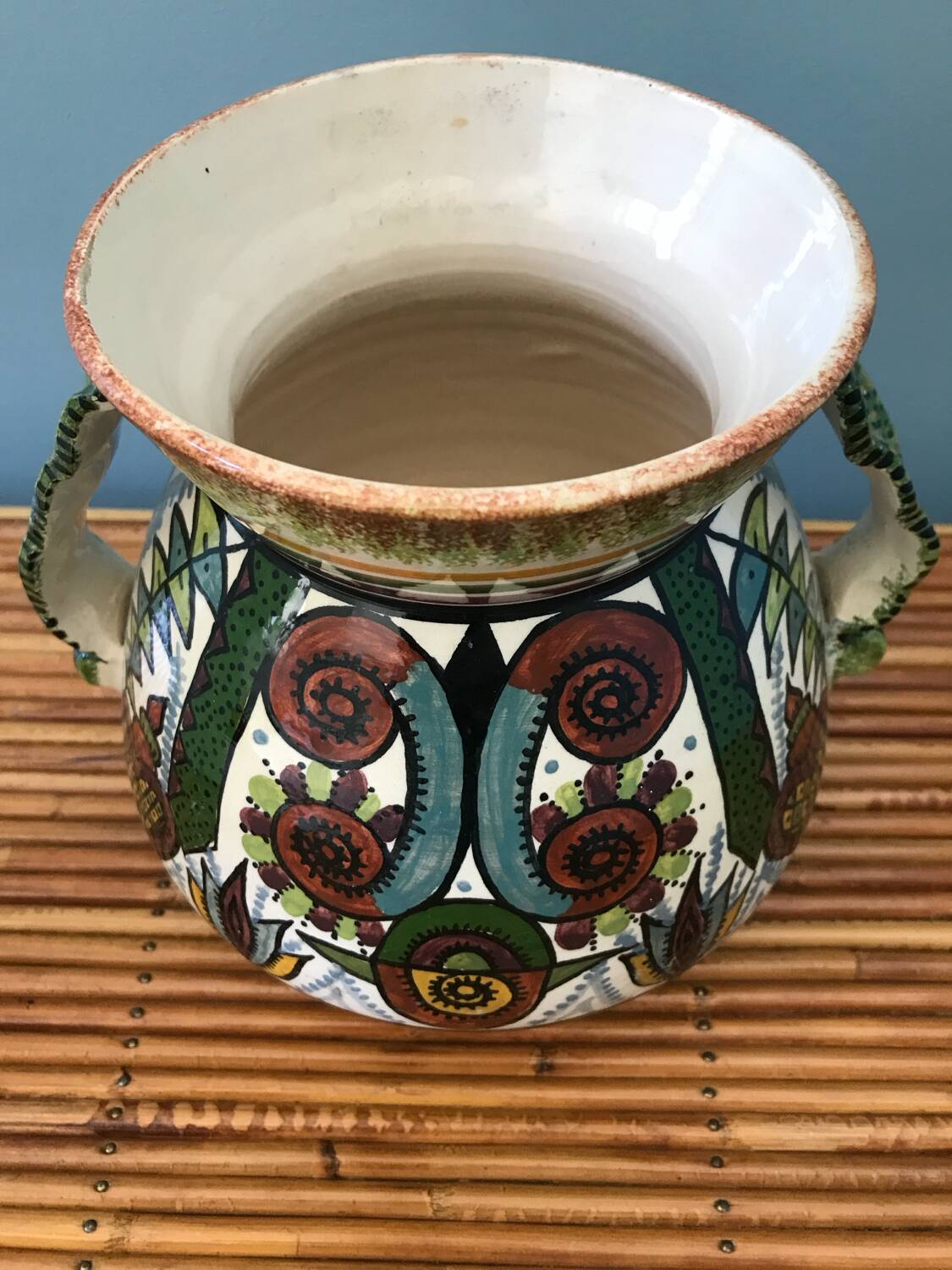 Paul Fouillen Quimper ceramic vase