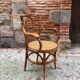 Armchair in bentwood and caning
