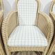 Set of 4 wicker armchairs / Domicil Möbel / Germany/ 1990s.