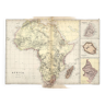 Carte antique de l’Afrique, Maurice. Bourbon (Réunion) vers 1882, Blackie and Sons, Londres