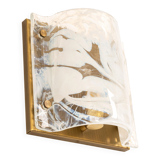 Murano Glass Wall Light by Hillebrand, Germany, 1970s