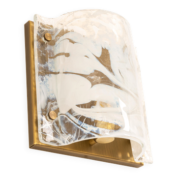 Murano Glass Wall Light by Hillebrand, Germany, 1970s