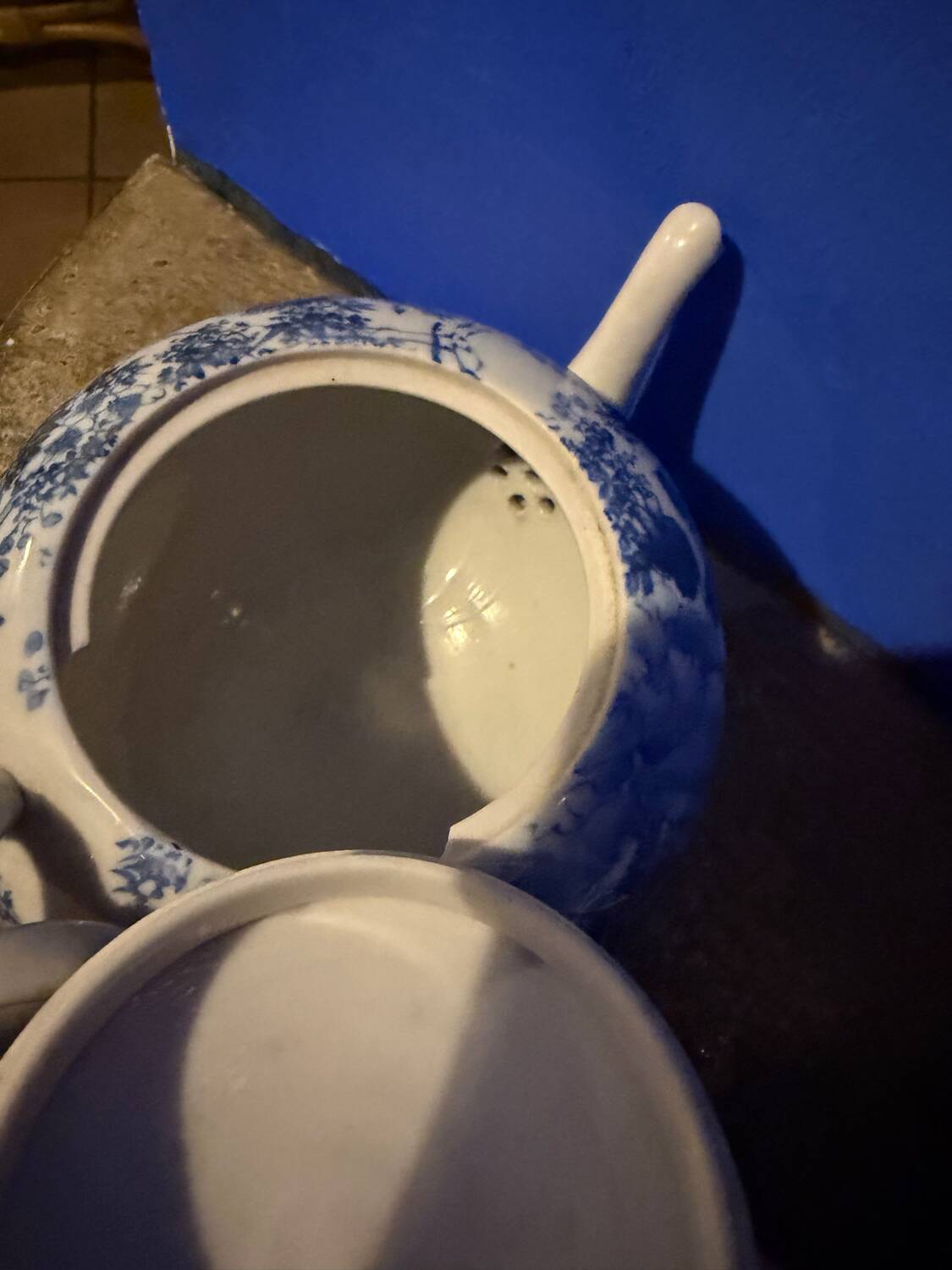 Vintage Japanese Teapot in Seto Porcelain