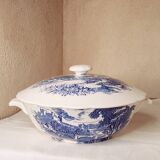 Gien x Wedgwood “Countryside” blue and white tureen – rare model