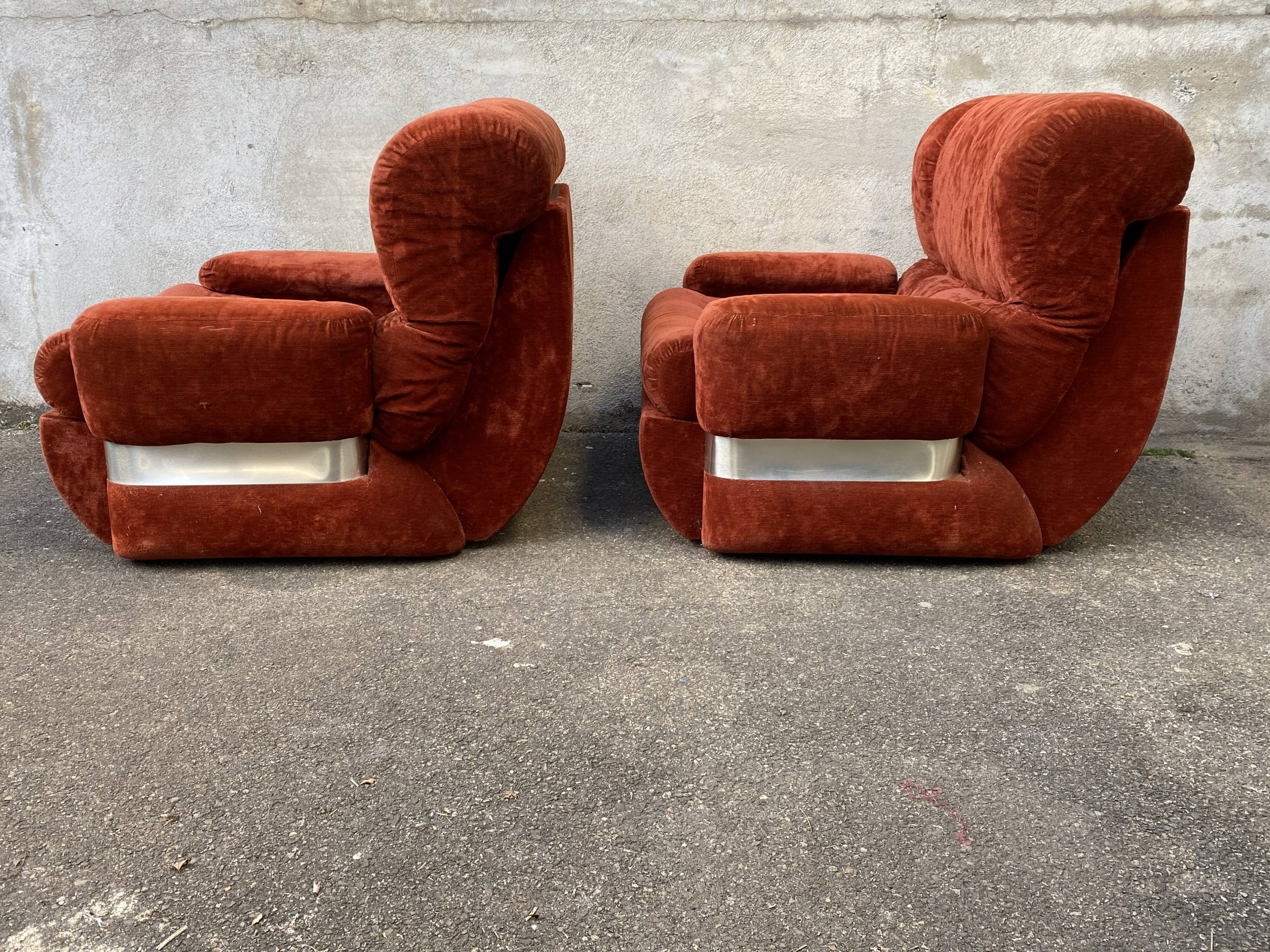 Pair of armchairs 1970