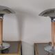 Paire de lampes champignon (dit paquebot ) vintage 1980