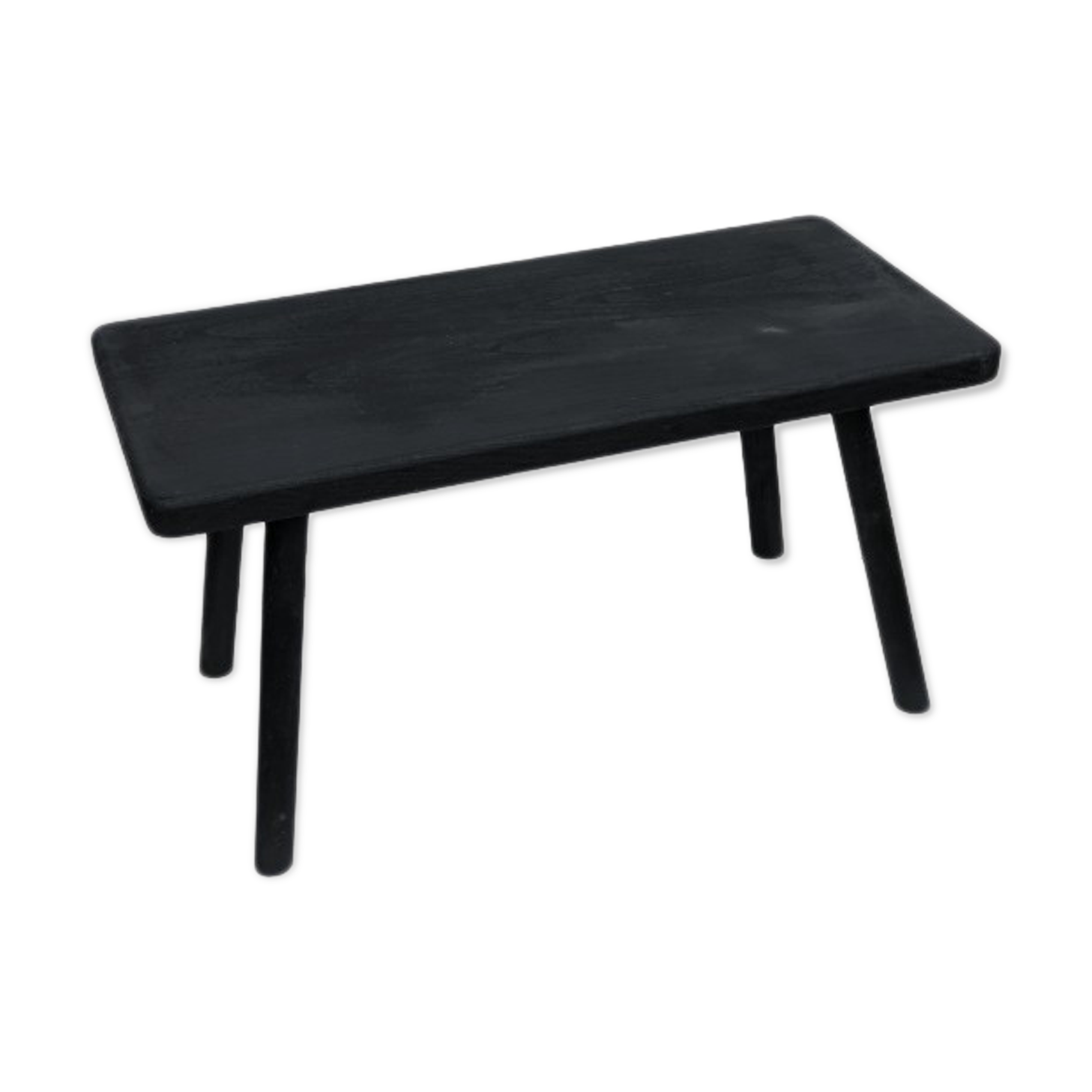 Black coffee table in paulownia wood