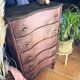 Patinated vintage chest of drawers