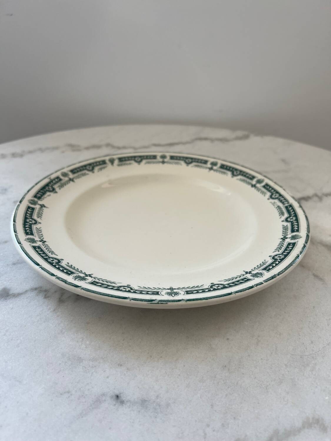 Longwy Earthenware Flat Plate - Josette Model