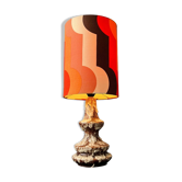 Lampe de table Space Age en céramique orange West Germany Fat Lava