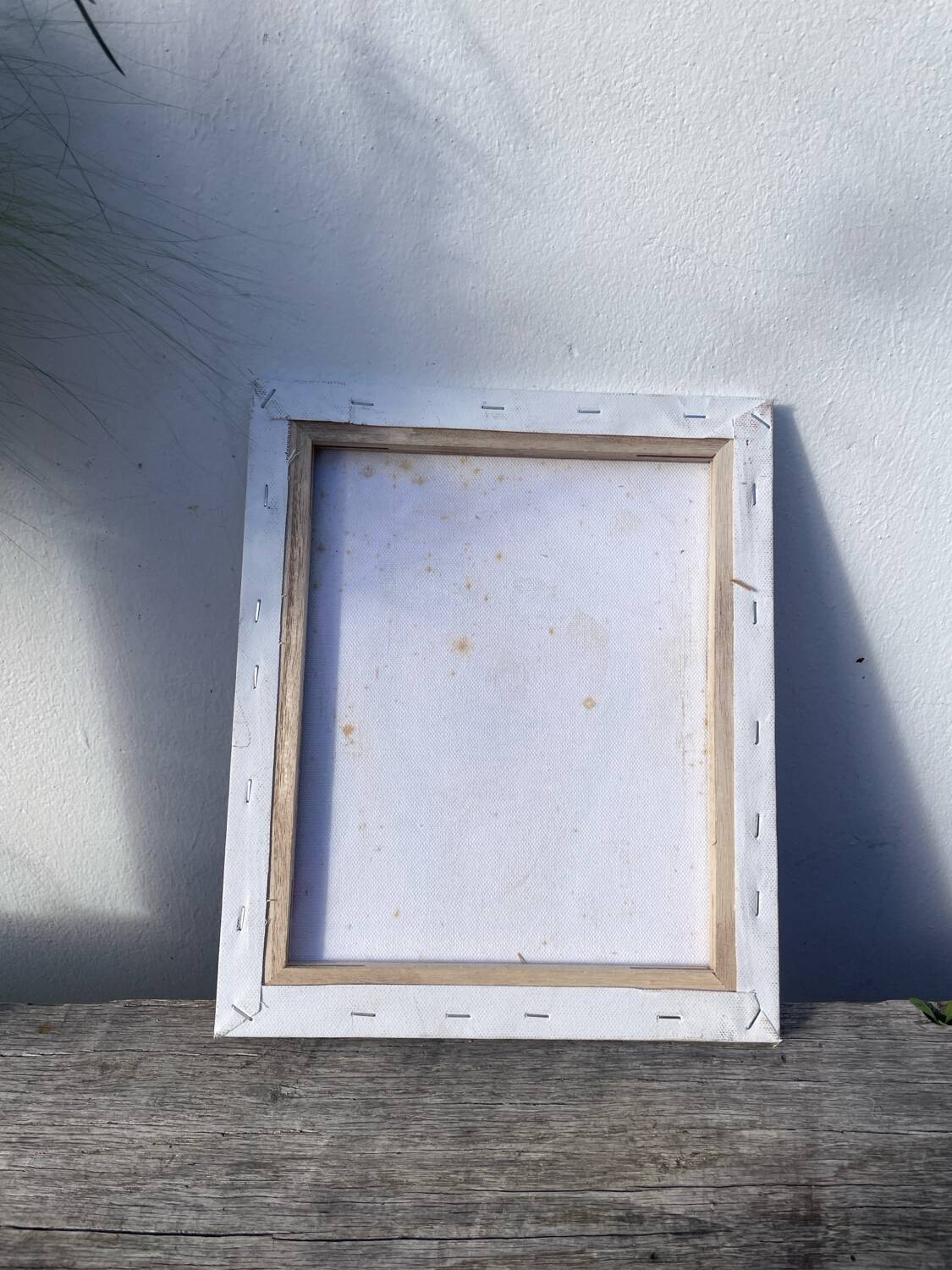 Painting of a blonde woman / oil on canvas