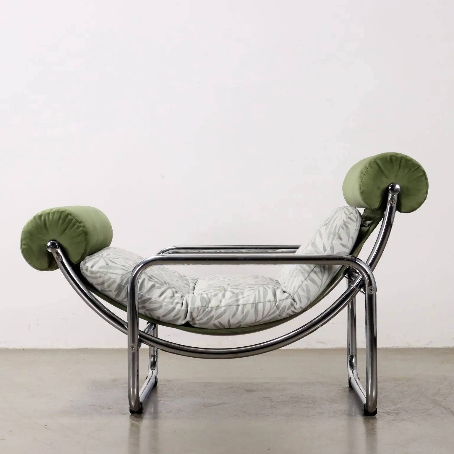 Fauteuil vintage Jungle Collection en velours, Italie, années 1960