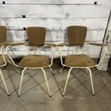 Series of 4 vintage armchairs