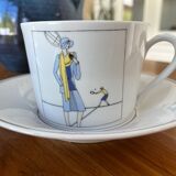 Tasses à thé en porcelaine d'Auteuil